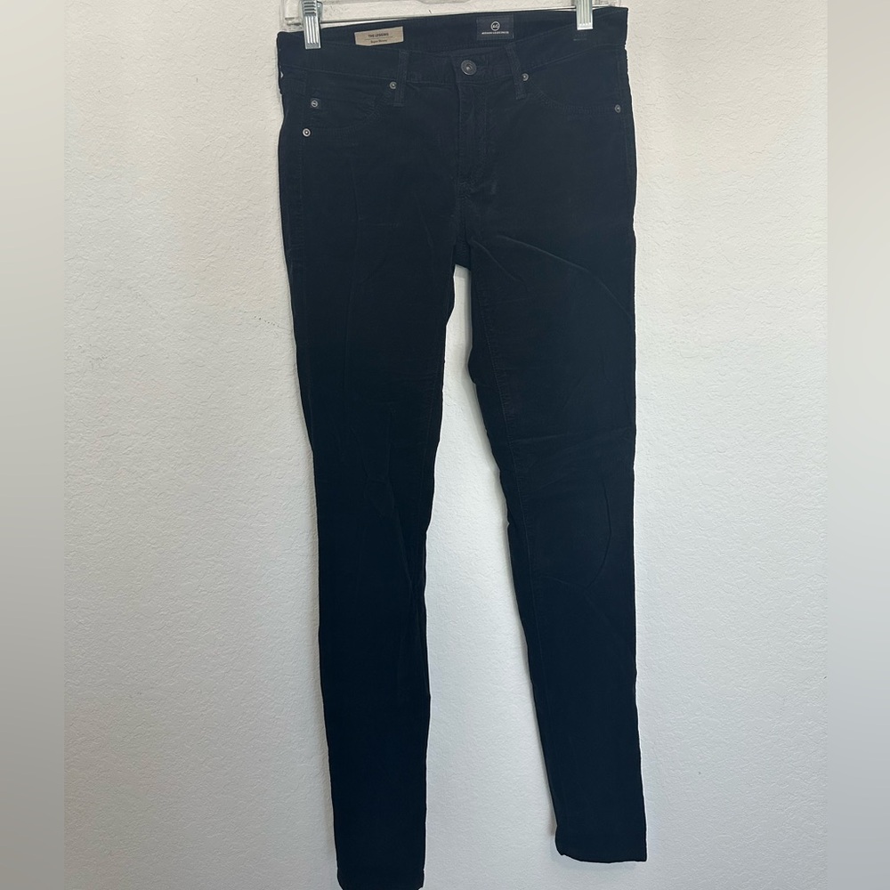 AG Adriano Goldschmied The Leggings Super Skinny Black Jeans Size 26R